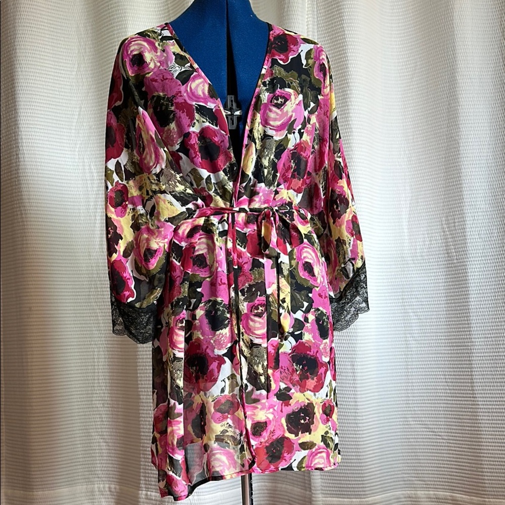 Sheer Eloise Floral Robe